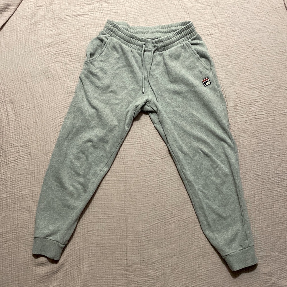 Gray Fila sweatpants